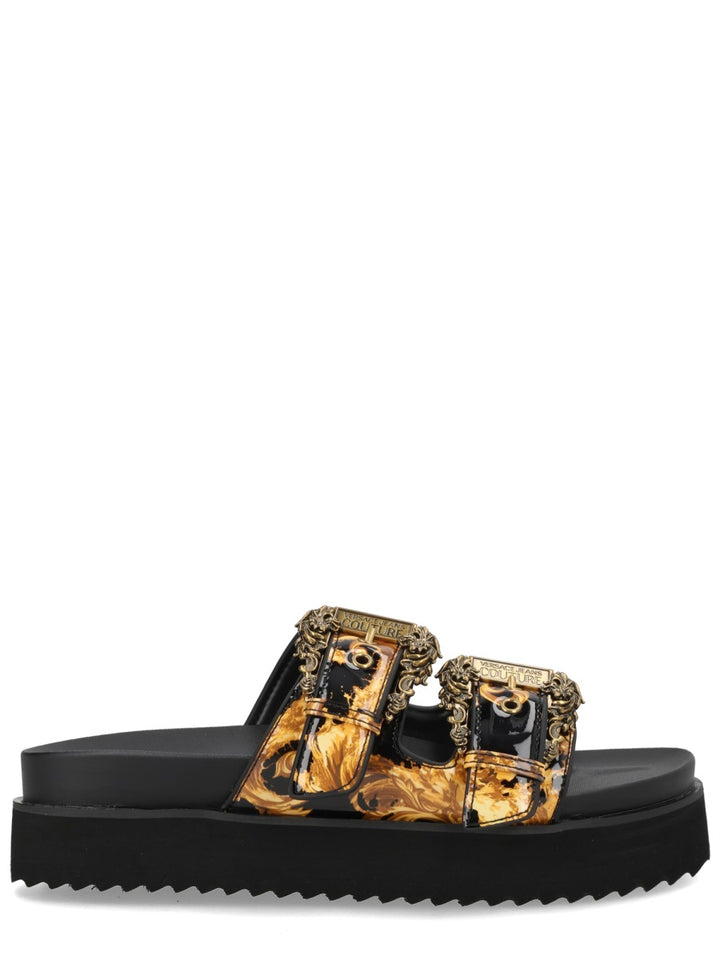 Versace Jeans Couture Sandals - Black | 5a3d5838a411af3a1f69379c8874b8ee2d05fda6