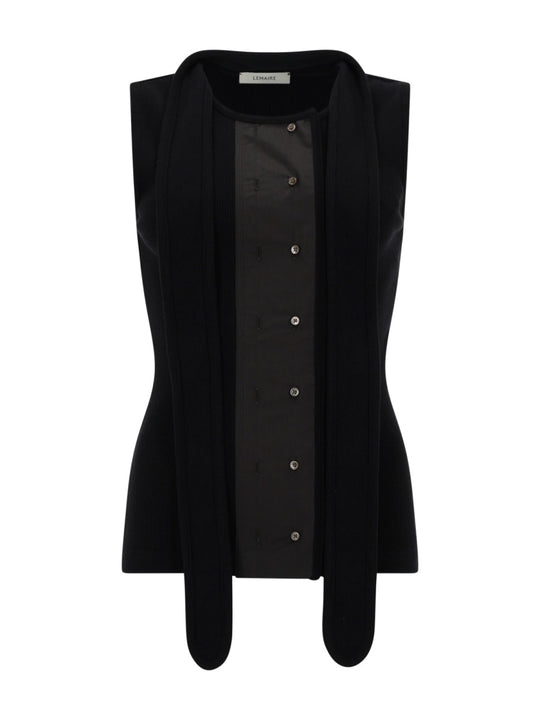 Top Asimmetrico A Coste Con Sciarpa