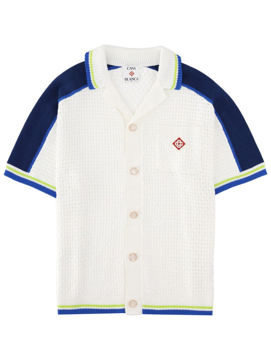 Camicia In Crochet Con Logo