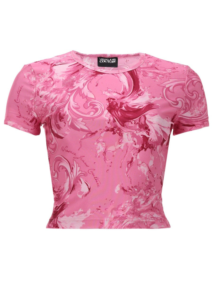 Versace Jeans Couture T shirts - Pink | ae85a675ffc05ed7fd24a0528aa0d9b59555f75d