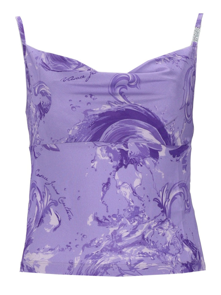 Versace Jeans Couture Tops - Purple | aeac388aad79af33e87f435bbee39082b9294b06