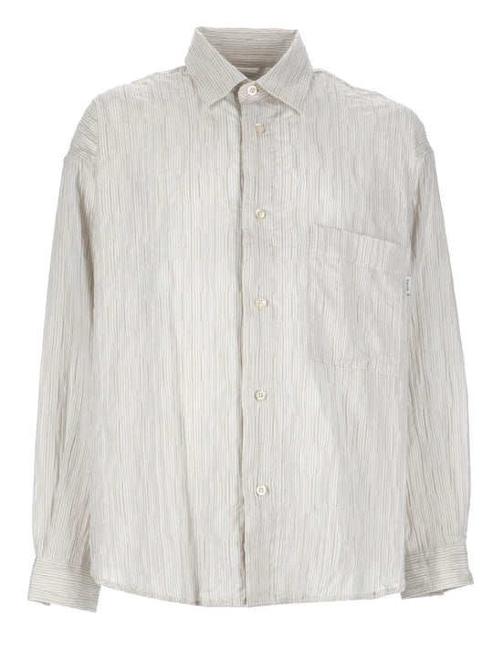 Camicia In Cotone "Crinckle"