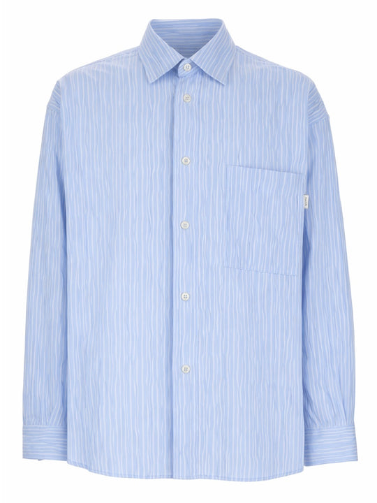 Camicia In Cotone "Crinckle"