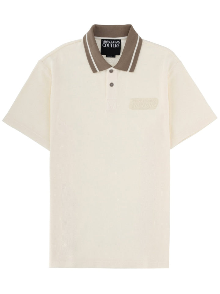 Versace Jeans Couture Polo - Ivory | a7e3252d289378763cc7983b06ec51e5b27f2d36