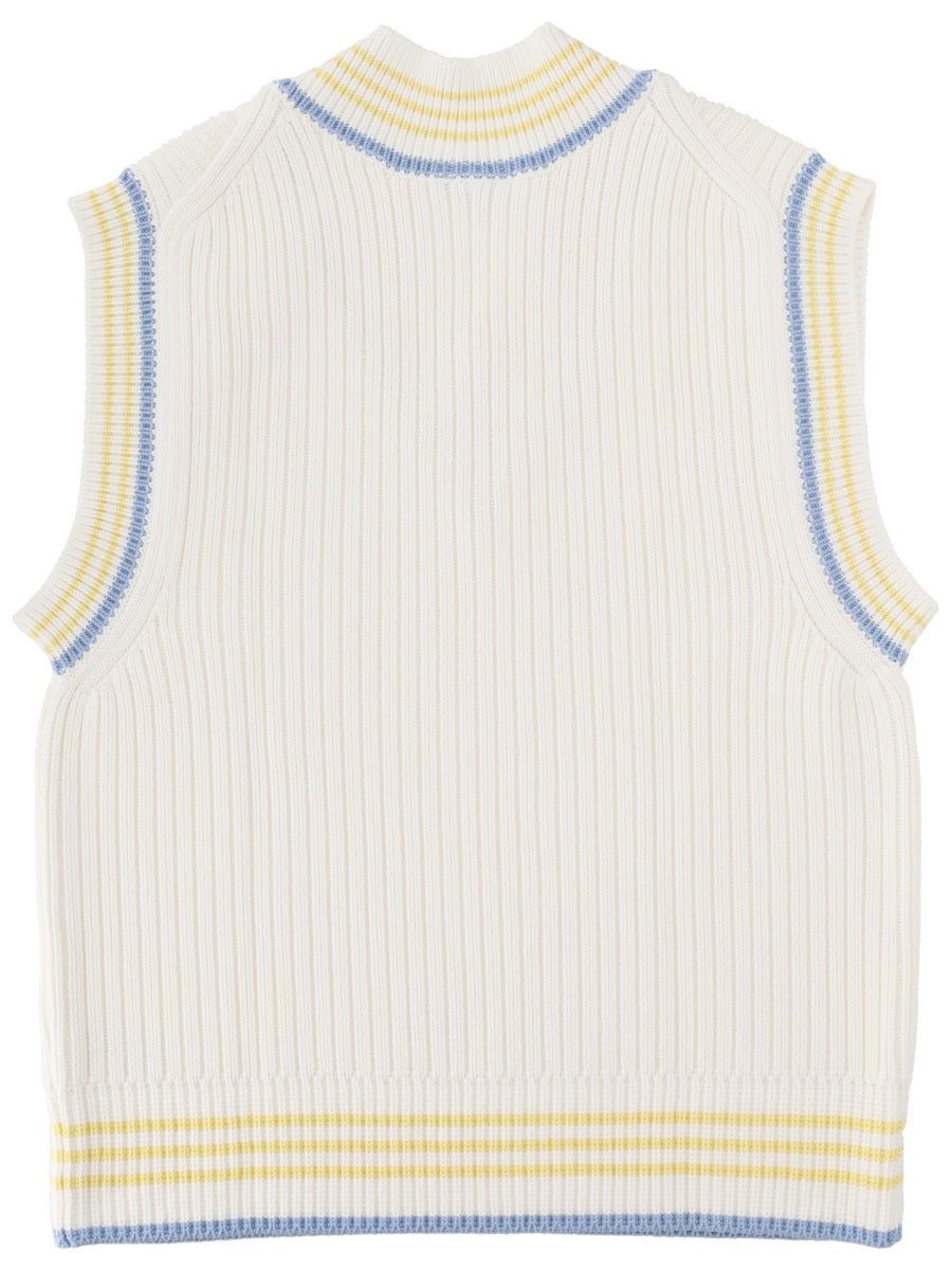 Lacoste Gilet - Ivory | 9255c9ef76894805c60e07001ada24e95406c36a