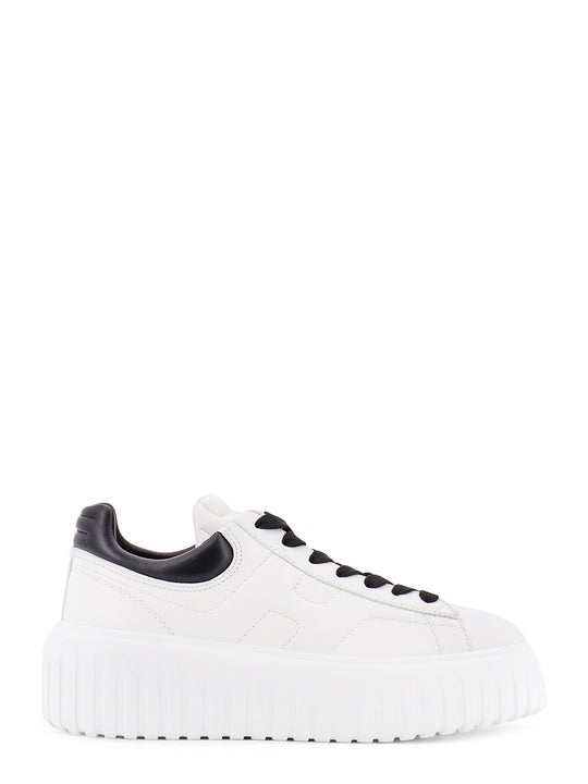 Low-Top H-Stripes Leather Sneakers