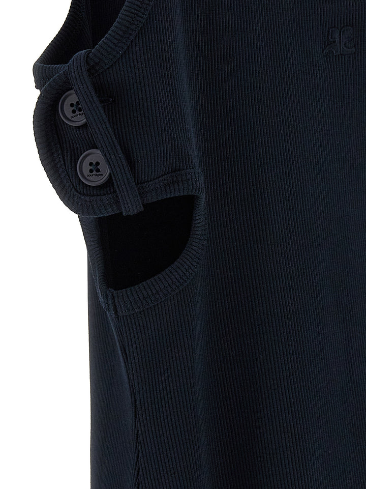 Double Buckele 90 Dresses Blue