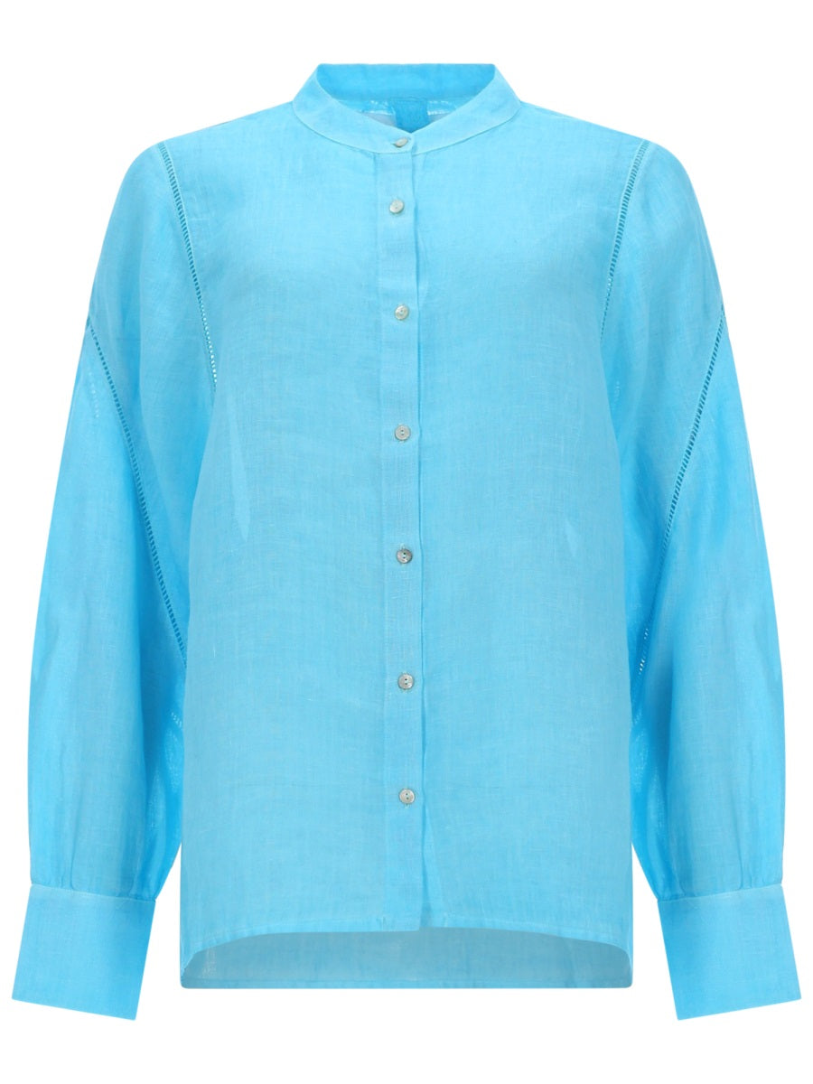120% Lino Shirts - Azure | fcaa406cf002d93b6dc97304c74ae17486b48cbd