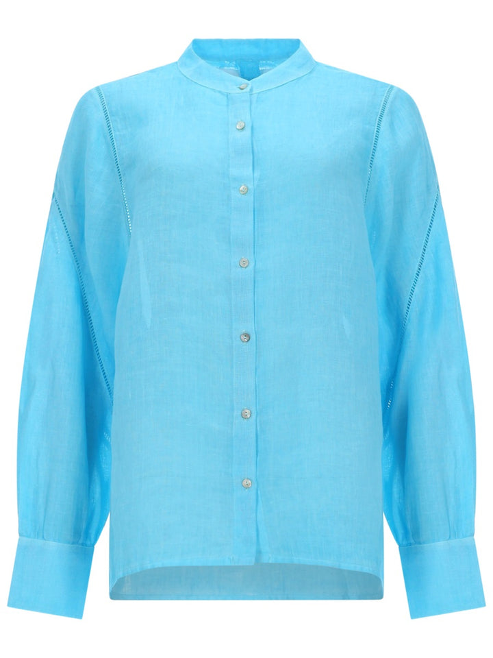 120% Lino Shirts - Azure | fcaa406cf002d93b6dc97304c74ae17486b48cbd