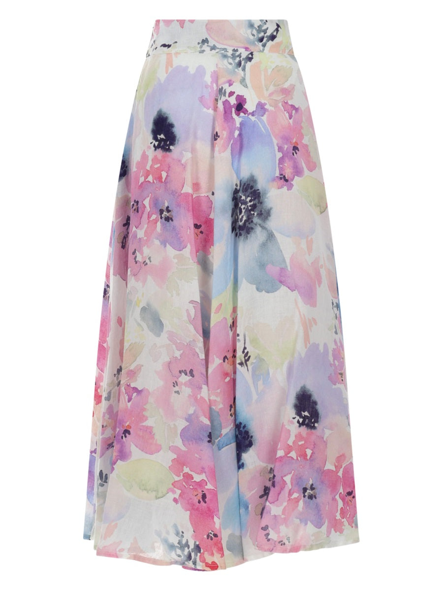 120% Lino Skirts - Multicolour | 8c4480c54421b48b0144293f34ba10b005332fbb