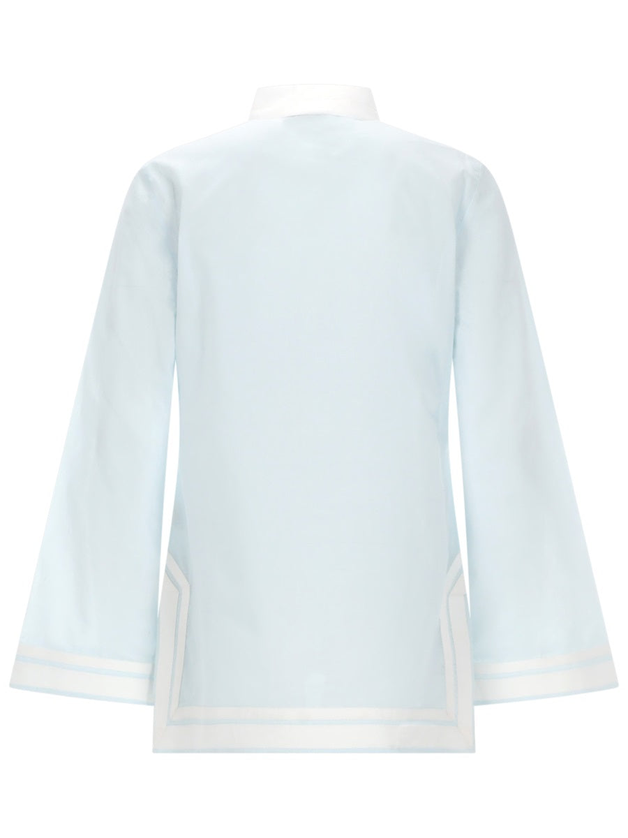 Tory Burch Shirts - Azure | a6e57e25d34c51d7148f6b44e256b516b54fab1c