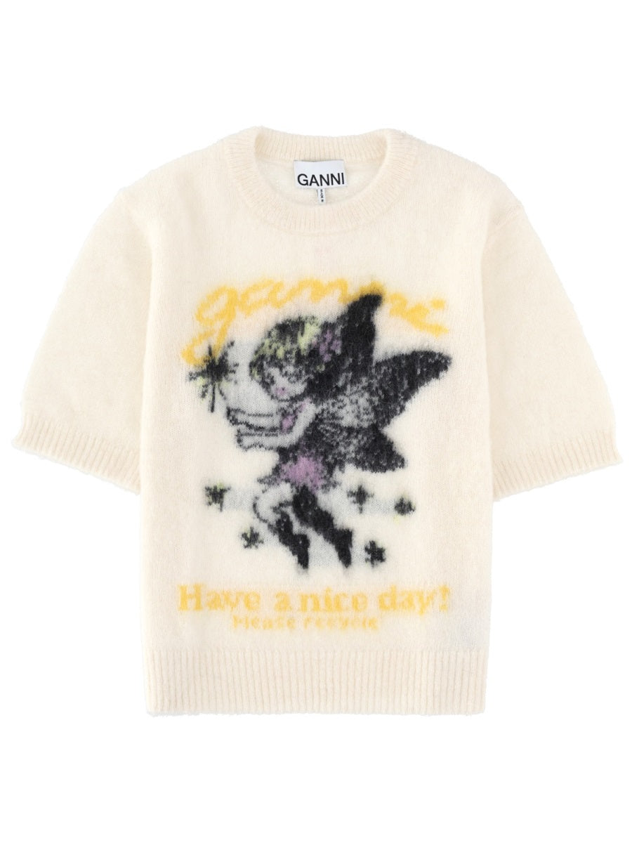 Ganni Sweaters - White | 770f4980ccbdbc1f4f1638555c553e758ea63ed8