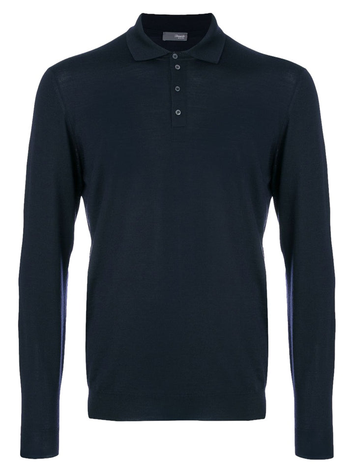 Drumohr Polo - Blue | a54c607091570da593d3d4083af99f533da07a26