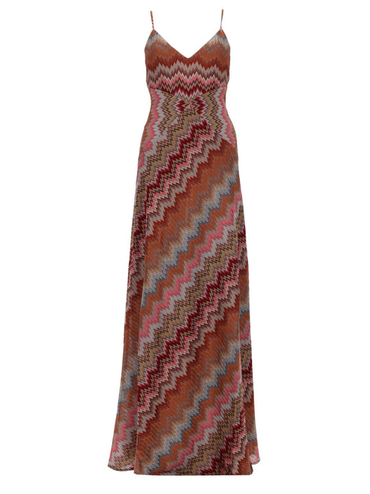 Abito Lungo Con Scollo A V