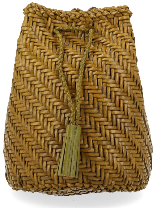 Borsa "Pompom Double Jump Tan"