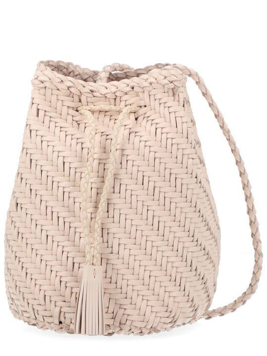 Borsa "Pompom Double Jump Tan"