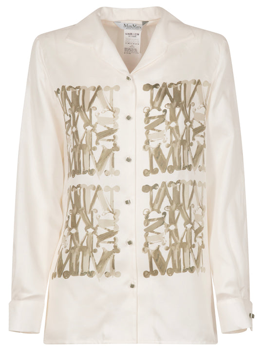 Maxmarabesque Print Silk Shirt
