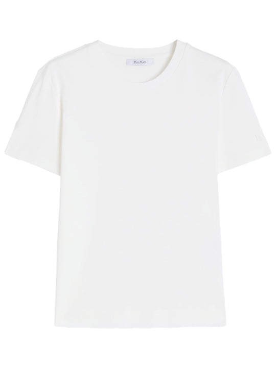 Tone On Tone Embroidered Logo Cotton T-Shirt