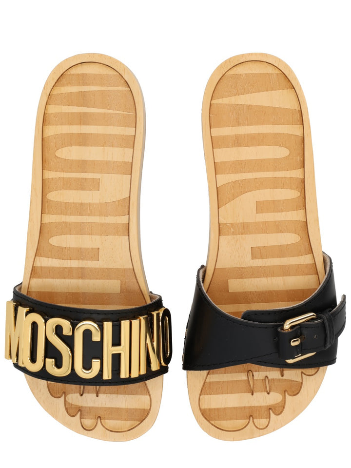 Moschino Sandals - Black | 3913c7f56bd1110f833a40b104759b08683767f4