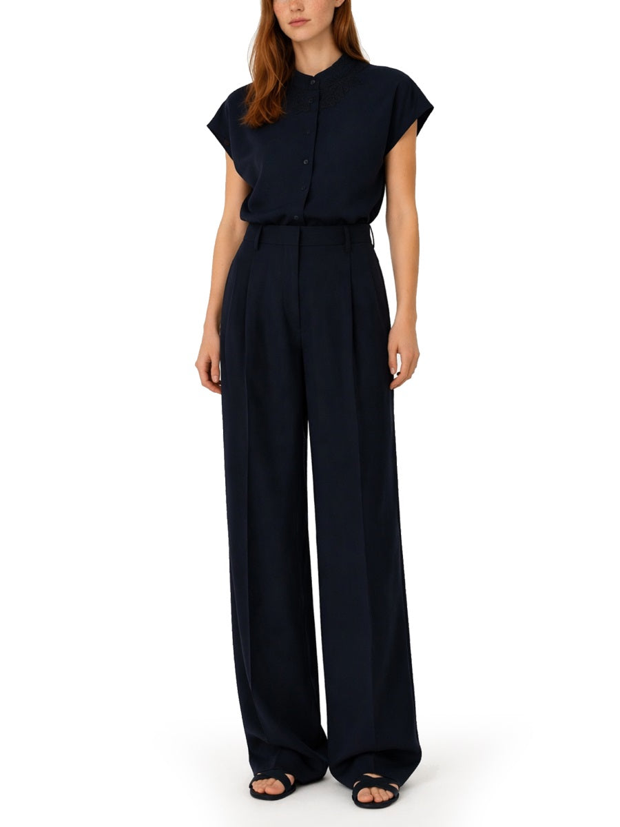 Fabiana Filippi Pants - Blue | e843b4f51f0b5f8e056b299aefa192cbbfb062e8