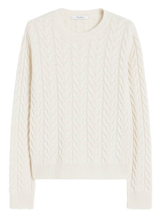 Slim Fit Cable-Knit Cashmere Pullover