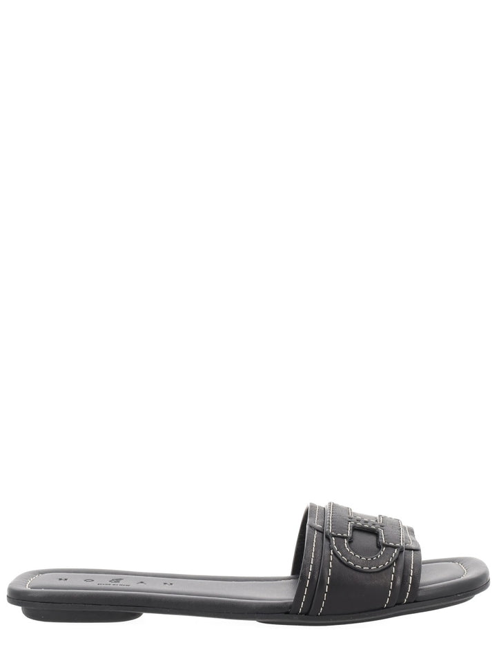Hogan Sandals - Black | d57d51124632df4941e8d09850fae76bb5e297f1
