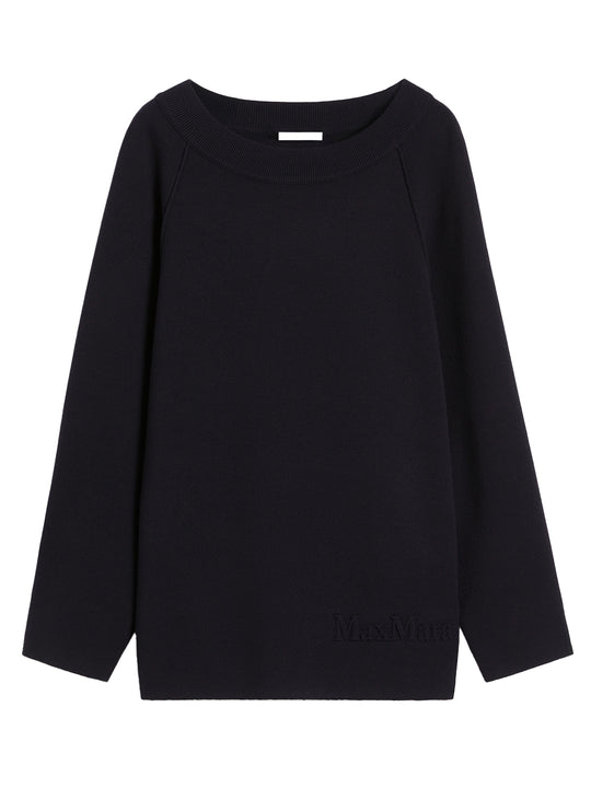 Oversized Sweater In Viscose And Wool Yarn