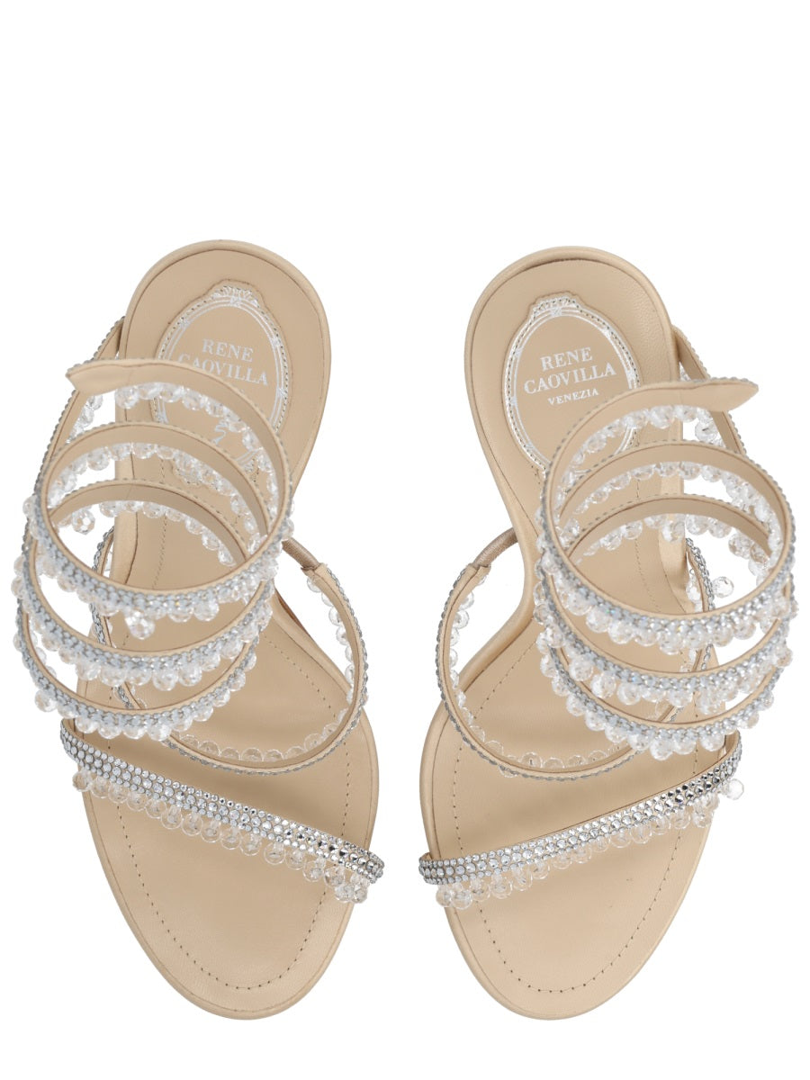 Rene Caovilla Sandals - Beige | 0d95f610ceb171c8dfd81c2645fad4ee6ba9c83f
