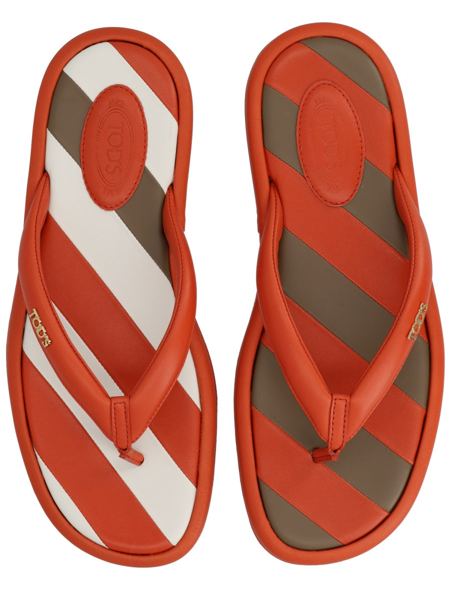 Tod'S Flat Shoes - Orange | d81953ff436e5ccde97fc42aa1e2eee4419af0e1