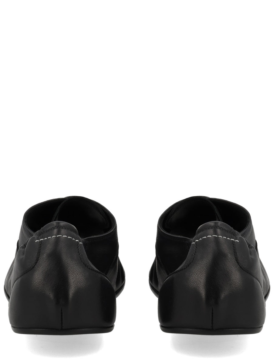 Mm6 Maison Margiela Flat Shoes - Black | 475248b7b562448e9c52c2fa2b5f353aa0814b07