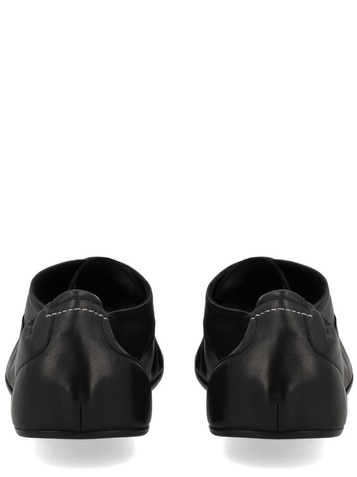 Mm6 Maison Margiela Flat Shoes - Black | 475248b7b562448e9c52c2fa2b5f353aa0814b07