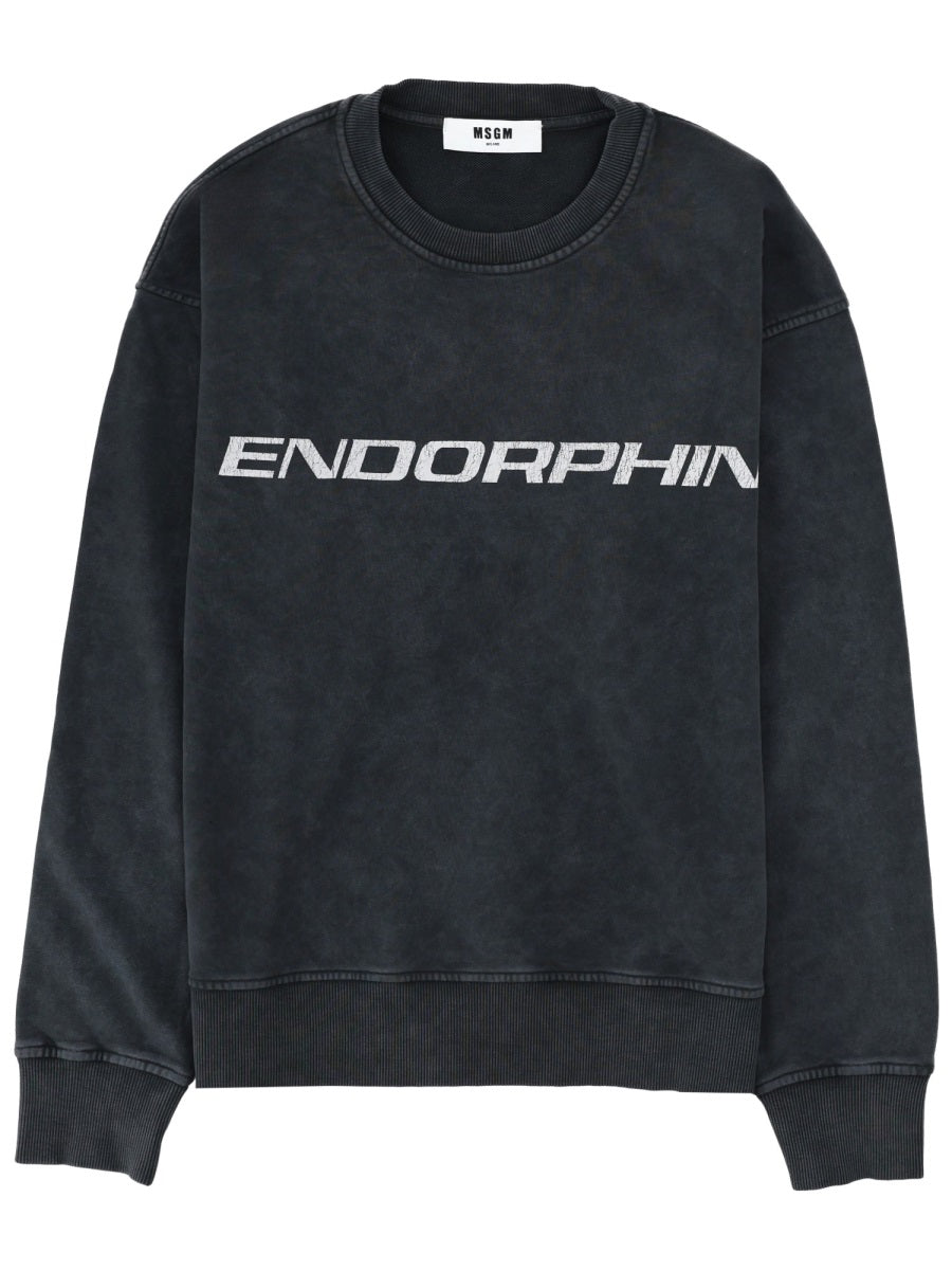 Msgm Sweatshirts - Charcoal | 3c67c364f07359da3470e3c950a44f030886fb19