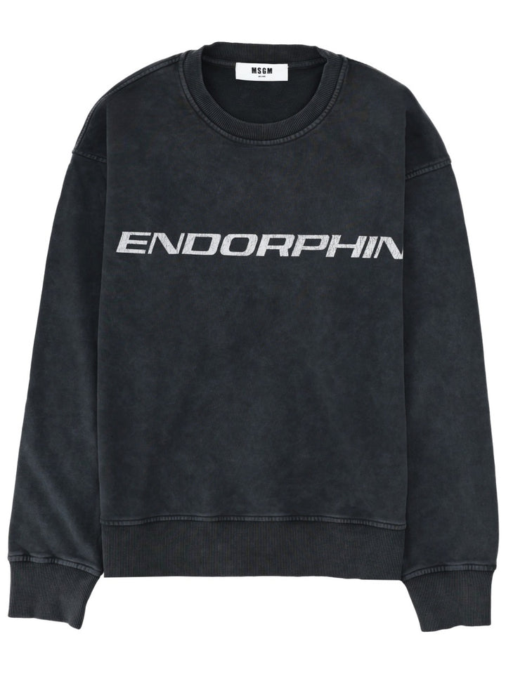 Msgm Sweatshirts - Charcoal | 3c67c364f07359da3470e3c950a44f030886fb19