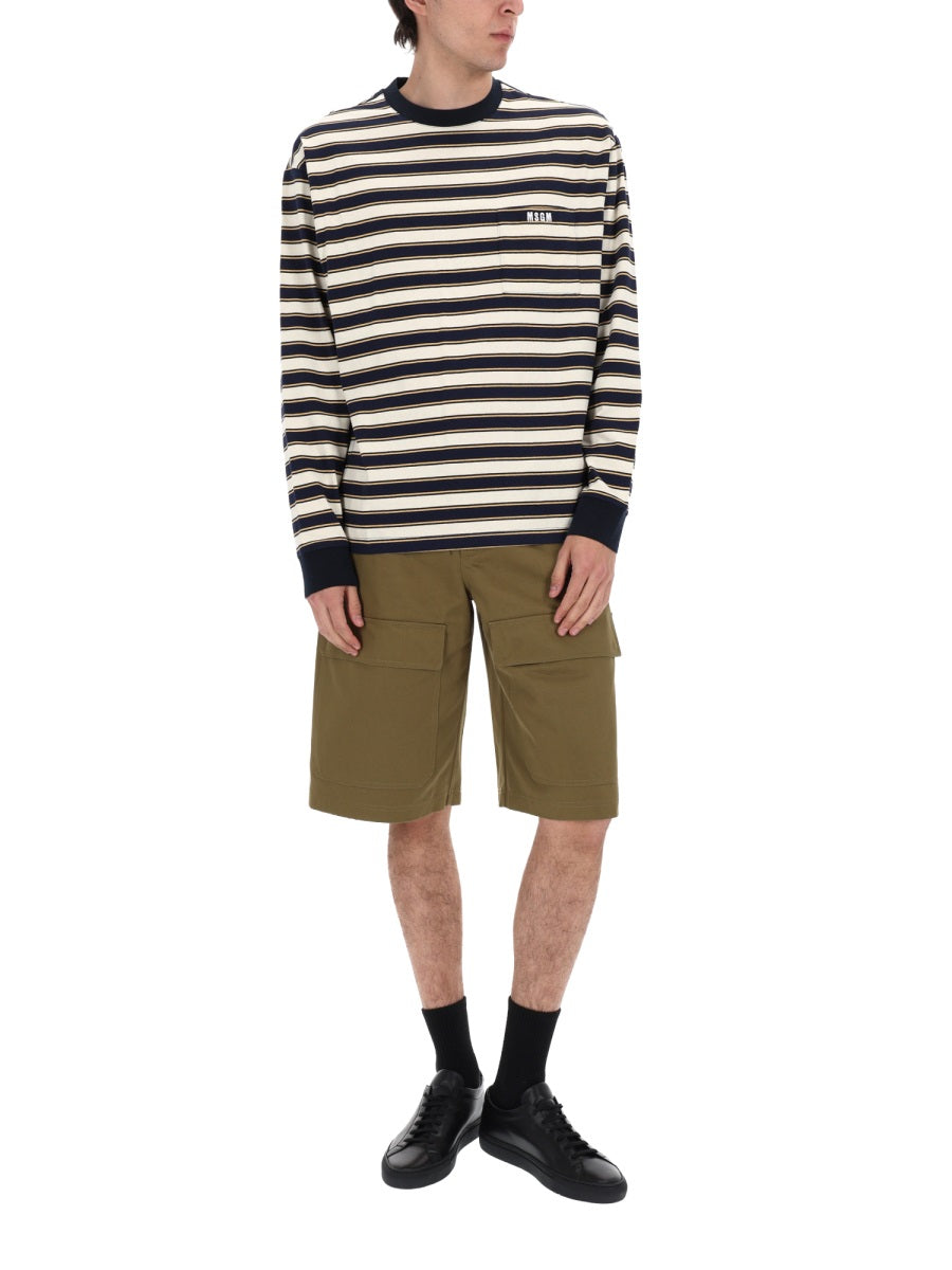 Msgm Shorts - Green | b207dcc321c254fe8dbd9a01f70f19ac56e4afe1