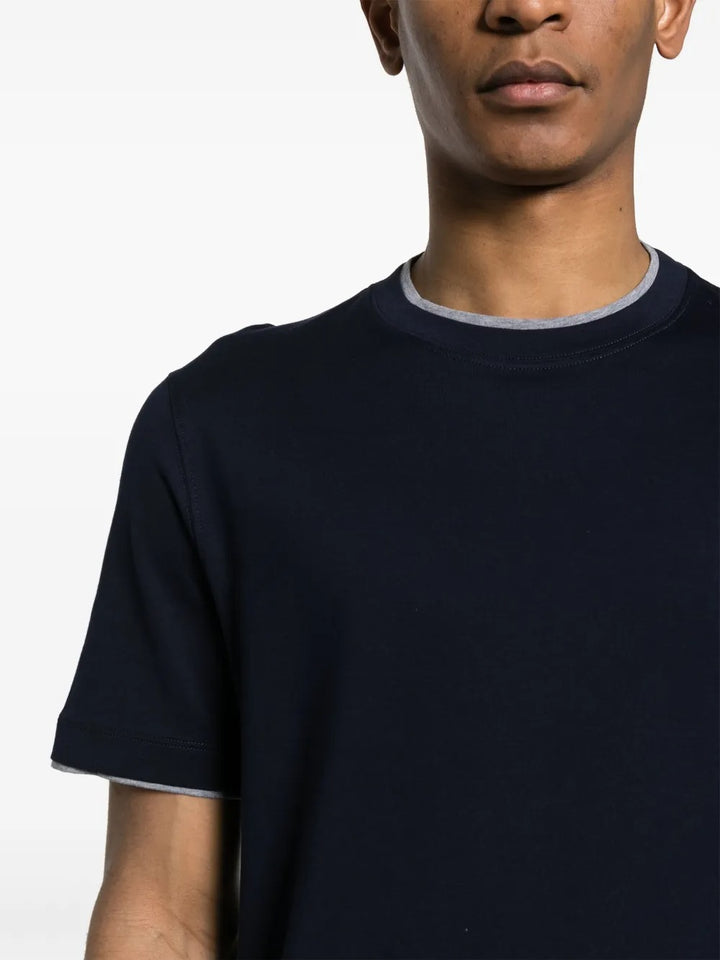 Brunello Cucinelli T-shirts - Blue | 17dda95096932f7d6447a2e9d042d9a3c20fe953