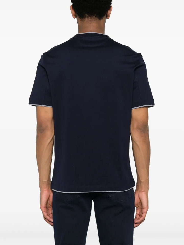 Brunello Cucinelli T-shirts - Blue | 3232d7c92bf5e4a59448bb2665ea076b474f5b3e