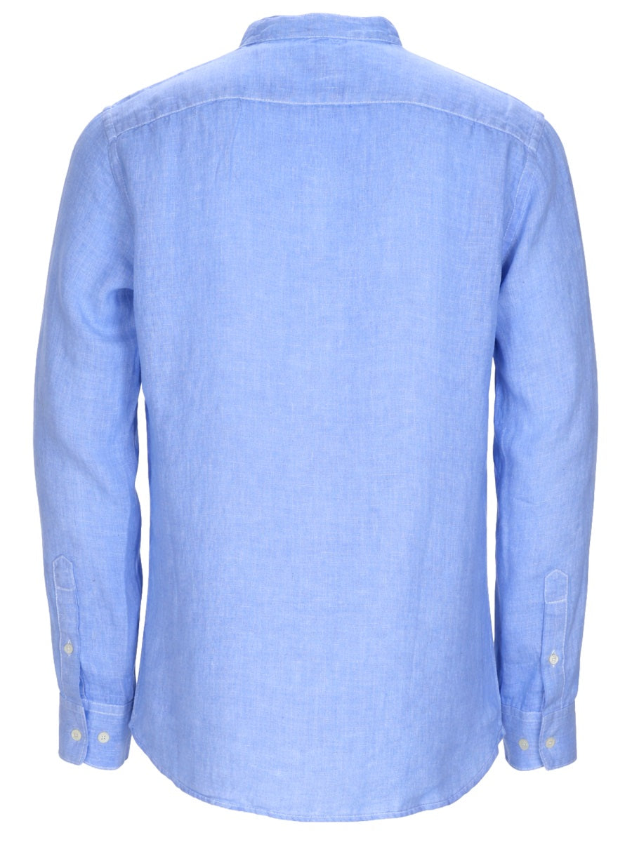120% Lino Shirts - Azure | 62975ec43bd6a5143387b0f3766ce833e80432c2