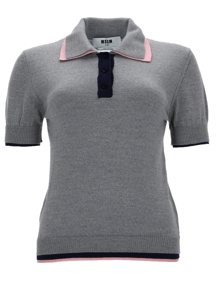 Msgm Polo - Grey | 300acbb7af48a9ab714e6a303a786215886b5459