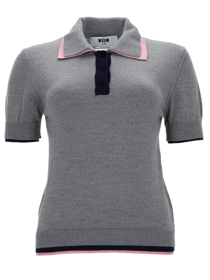 Msgm Polo - Grey | 300acbb7af48a9ab714e6a303a786215886b5459