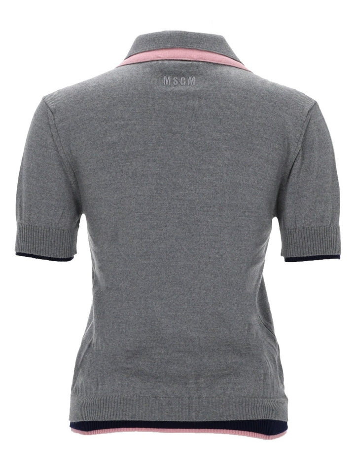Msgm Polo - Grey | c7199f5e829522a5e647eb653866405c650064d4