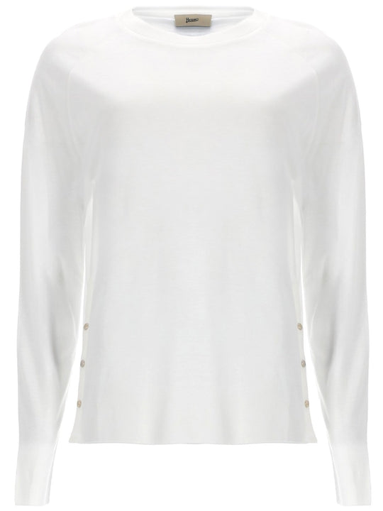 Maglia Con Bottoni Laterali