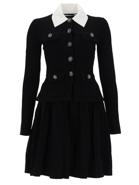 Mini Dress With Contrasting Collar