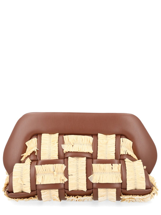 Borsa "Bios" Con Dettagli Intrecciati In Rafia