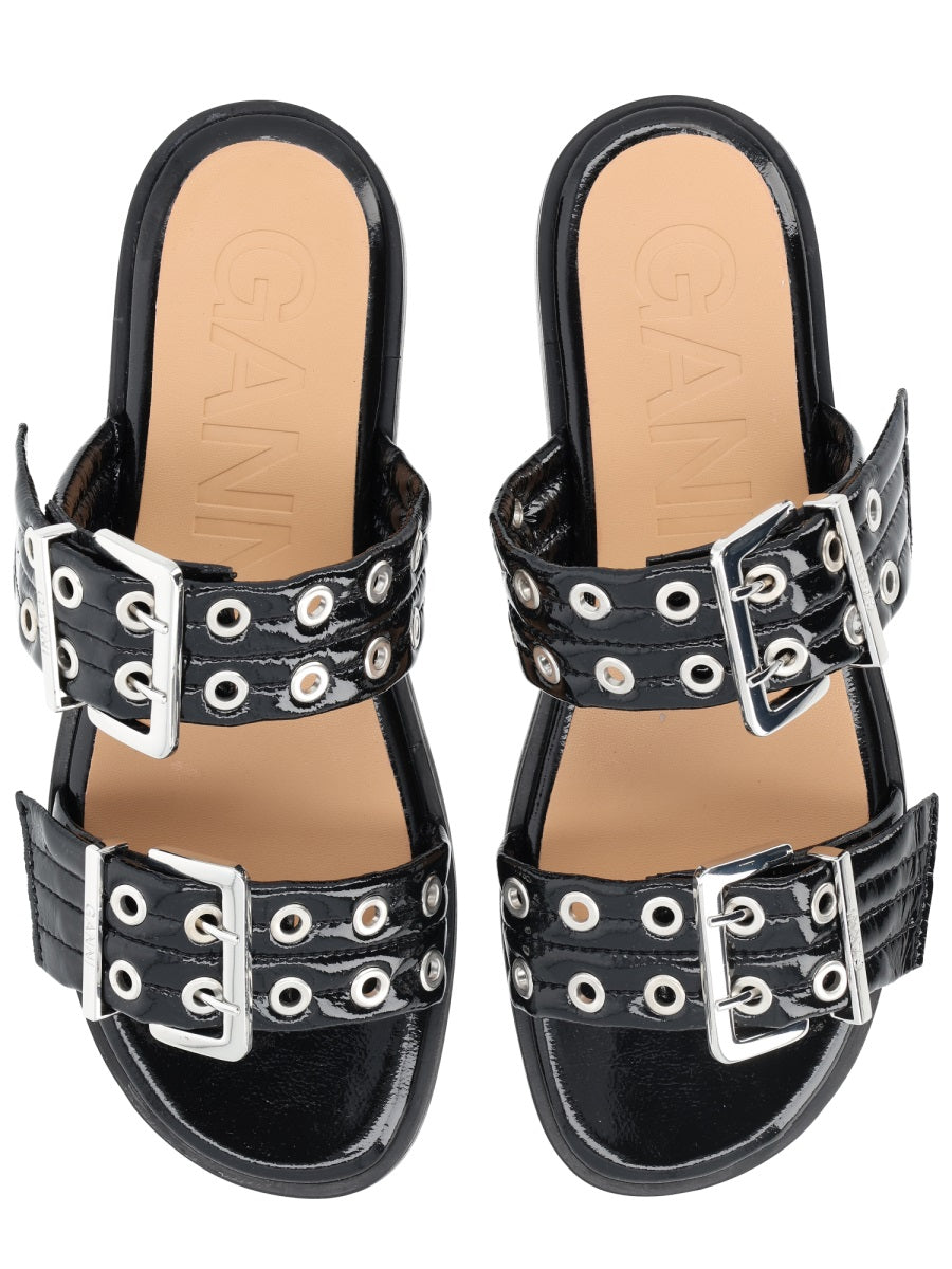Ganni Sandals - Black | 4ec36829b6a9b3a6984ab628799df1a6aff8261a