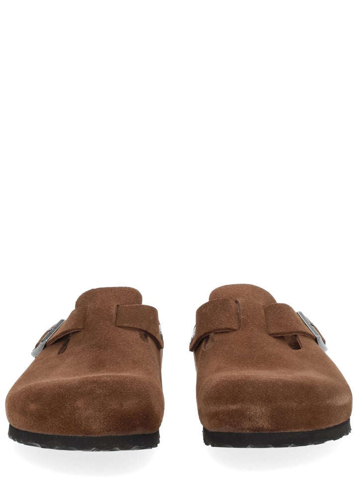 Birkenstock Flat Shoes - Brown | d97fddbb4d7b048e8669a90d8add603a6a109527