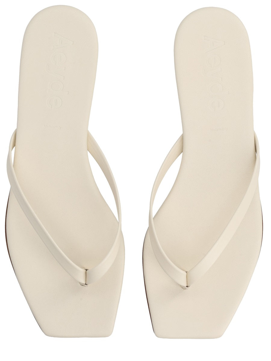 Aeyde Flat Shoes - Ivory | f3586f4824562ad6045b8a25c638a94cffc709d0