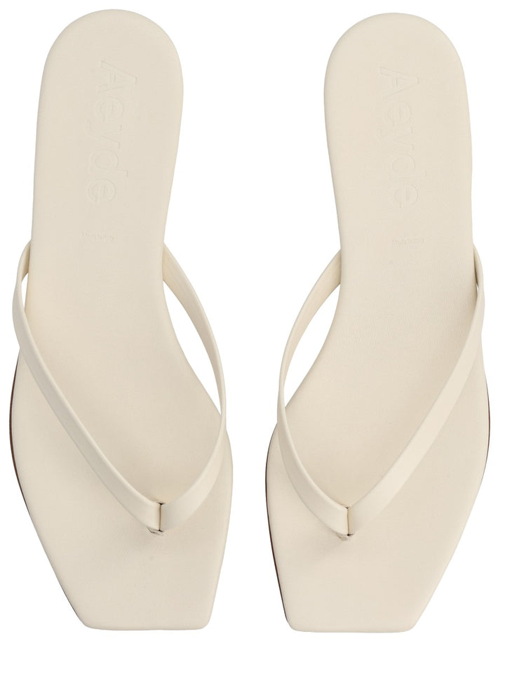 Aeyde Flat Shoes - Ivory | f3586f4824562ad6045b8a25c638a94cffc709d0