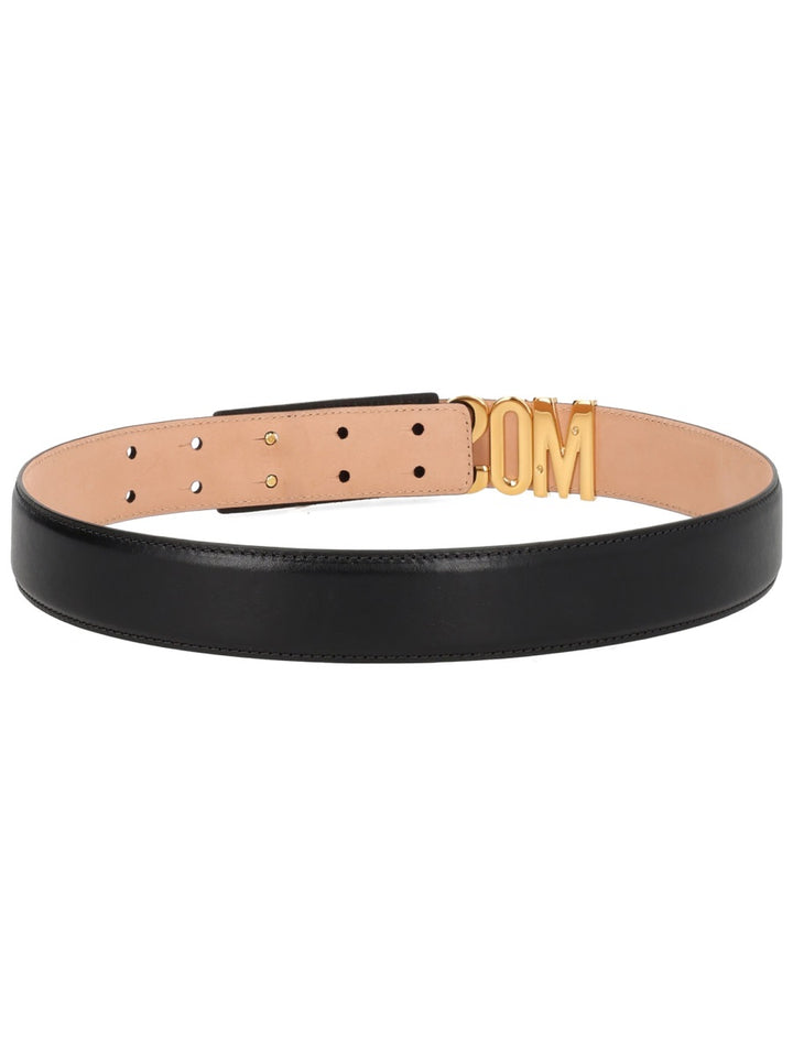 Moschino Belts - Black | 7f8e979fa73b8386111c18ff0b6b7ac7214a39ee