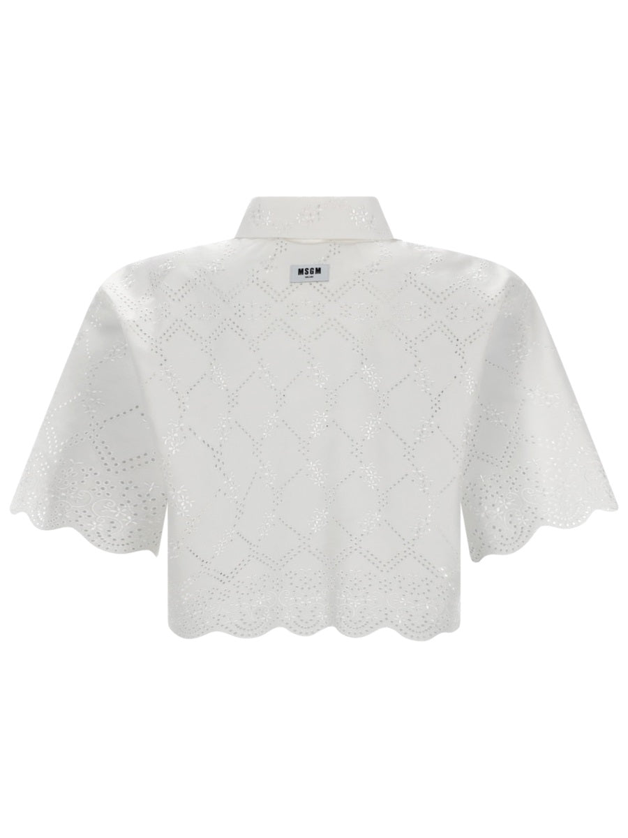 Msgm Shirts - White | fafa653bd2bfa5a48800662ba0a69095133917ff