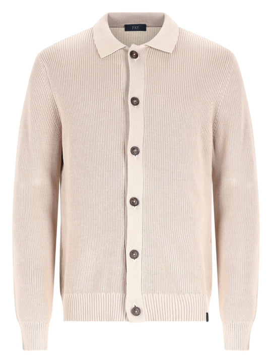 Cardigan In Maglia Di Cotone